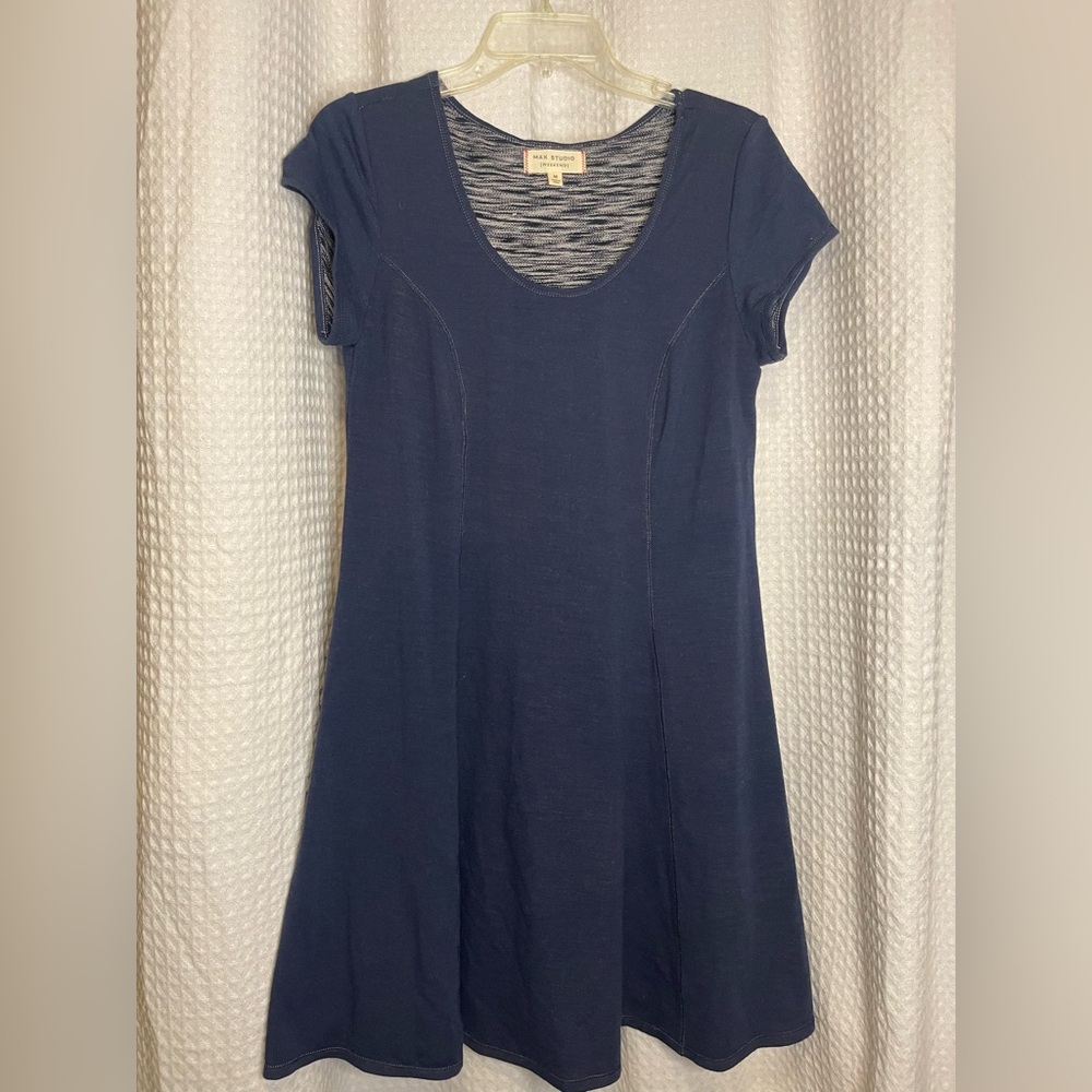 Max Studio weekend Navy Mini Dress